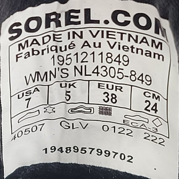 Sorel Brex Lace-Up Women's Red Black Waterproof Boots NL4305-849 US Size 7 NWT - Picture 12 of 12